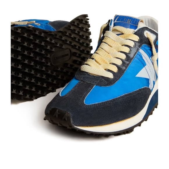 Golden Goose Men Marathon Sneaker Blue Navy NIB Auth - Picture 3 of 5